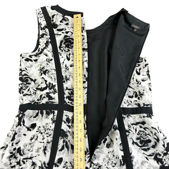 Talbots Black and White Floral Midi Dress - Picture 12 of 12